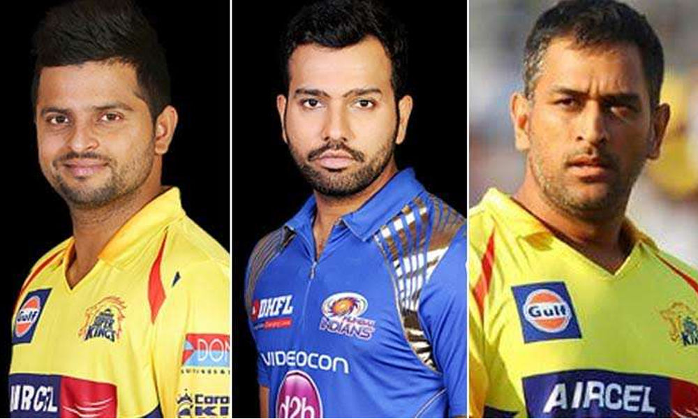 Dhoni, Raina, Rohit joust to become first Indian to hit 200 IPL sixes