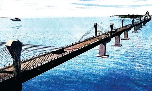 Bridge between Amabaragodlu and Kalasavalli villages in the next three years