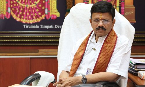 JEO B Lakshmikantham inspects SV Deaf and Dumb School, ayurvedic hospital