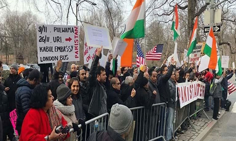 Protests in US against Paks State policy on terrorism