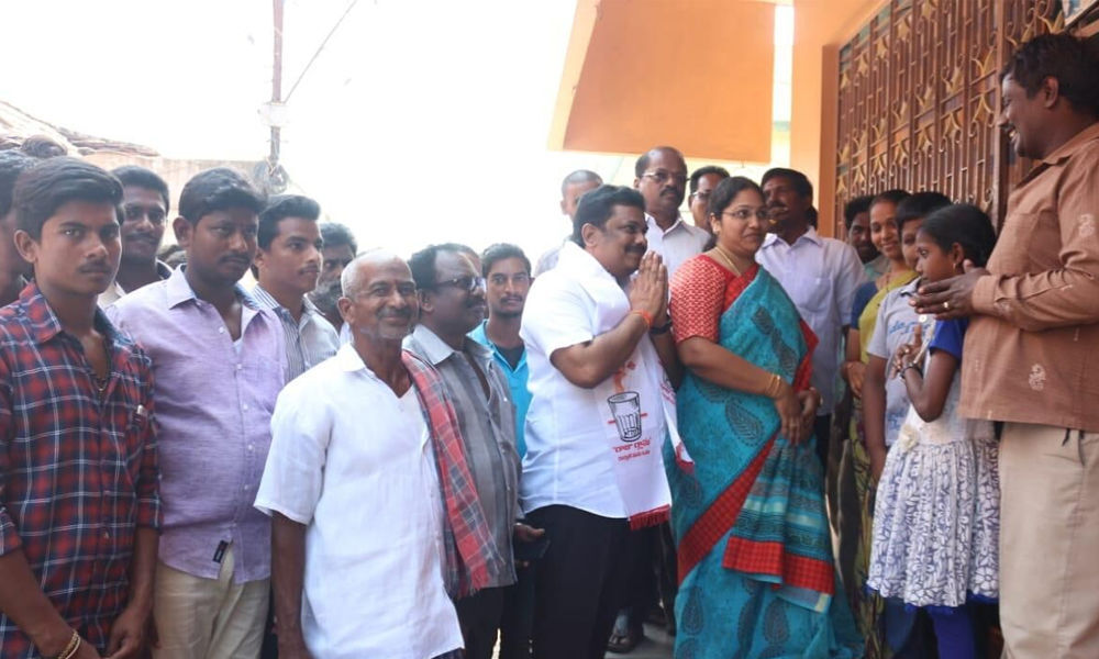 JSP candidate starts poll campaigning in Kapilreswarapuram