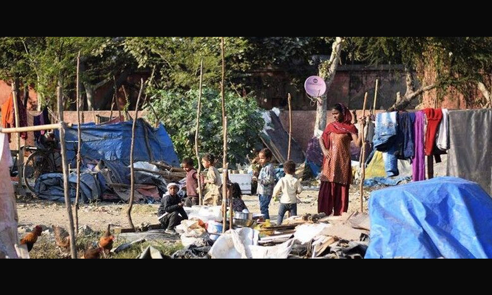 Forced, unannounced eviction of slum dwellers contrary to law