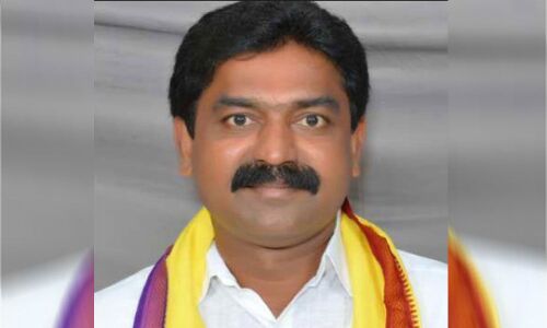 TDP Penamaluru MLA candidate files nomination for 2019 elections