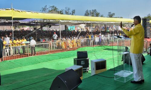 Jagan does not live in State, but seeks votes, lambasts Chandrababu Naidu