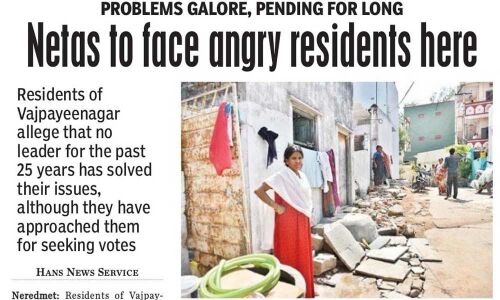 MLA Mynampally Hanumanth Rao holds meet on Vajpayeenagar issues