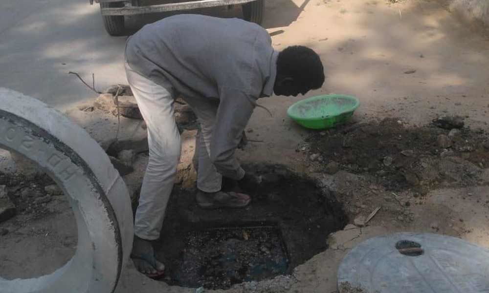 Manholes being fixed in Alwal