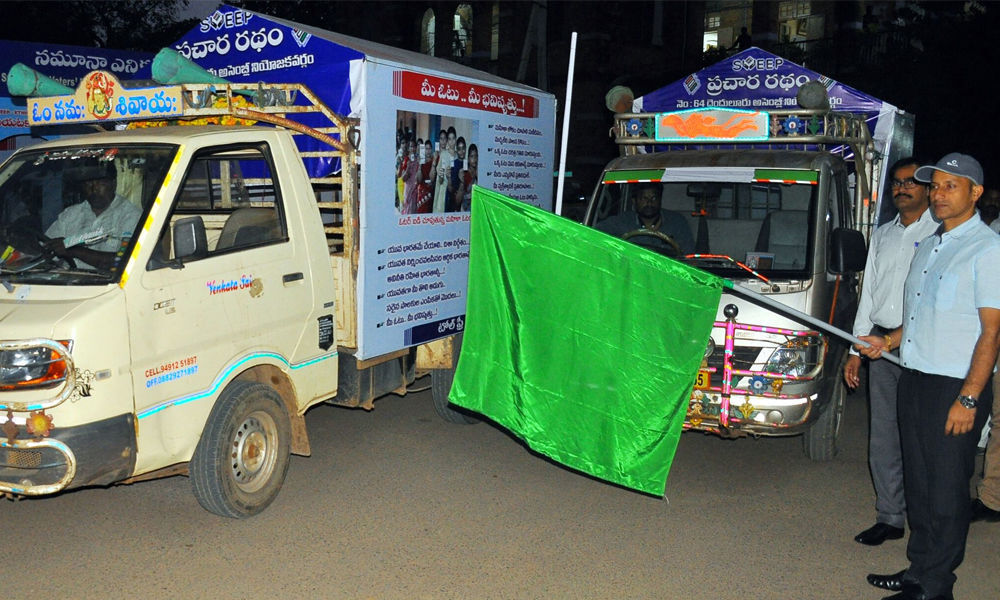 Campaign vehicles drive home value of vote in Eluru