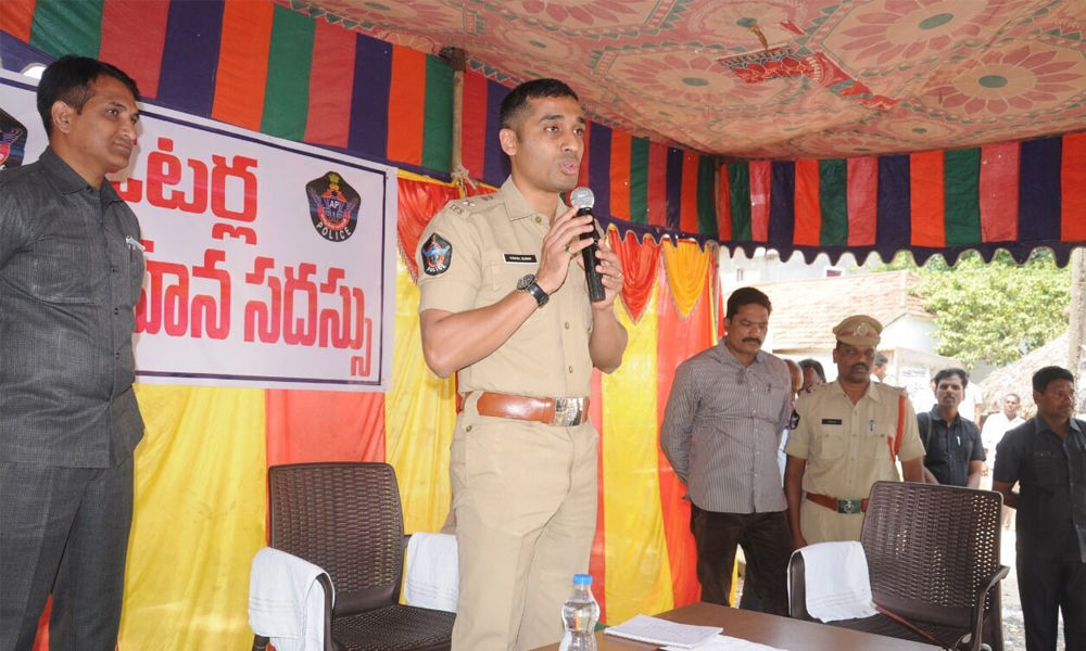 SP Vishal Gunni visits sensitive areas in 3 constituencies