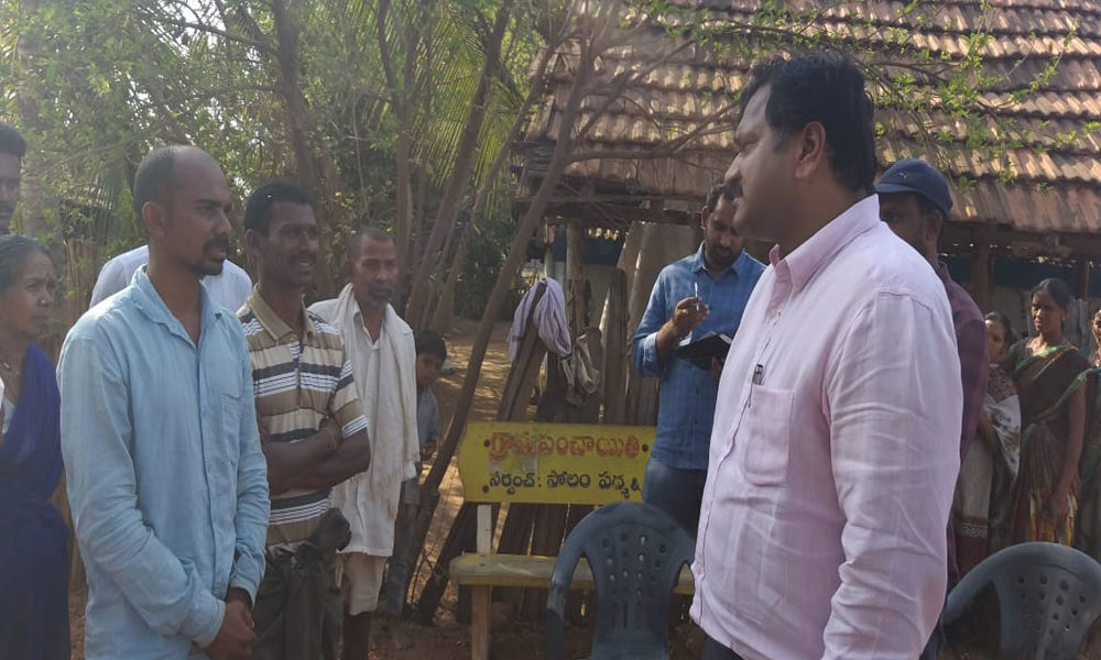 A Collector makes surprise visit to villages in Gundala mandal