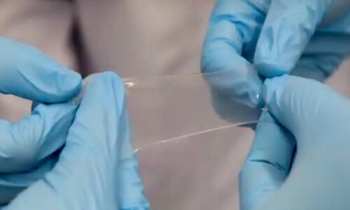 Water-resistant electronic skin with self-healing abilities created