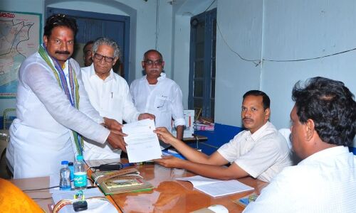 Kona files nomination in Bapatla