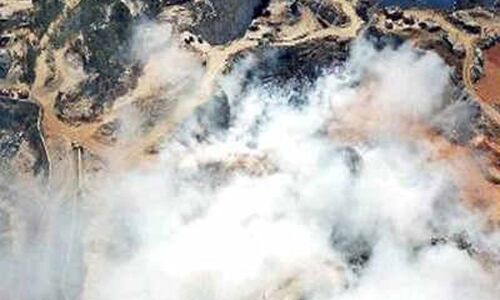 Illegal quarry-blasting triggers fire in Bellahalli garbage dump