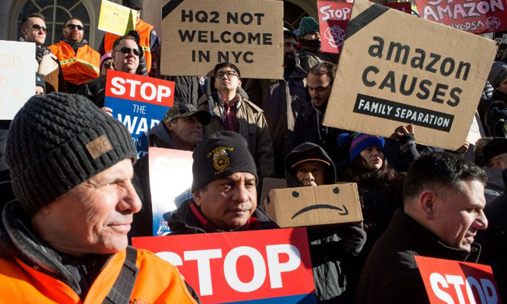 Amazon charged of illegally firing a warehouse worker