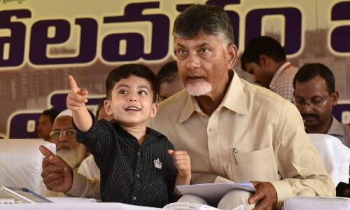 Naidu and Lokesh missed Devaanshs Birthday