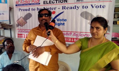 Special app for blind to exercise their franchise