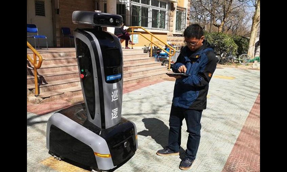 Chinese residential hub deputes high-tech robot watchman
