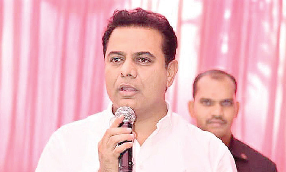 KTR urges people to vote for pink party