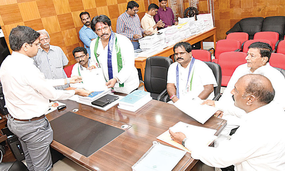 YSRCP LS candidate files nomination papers