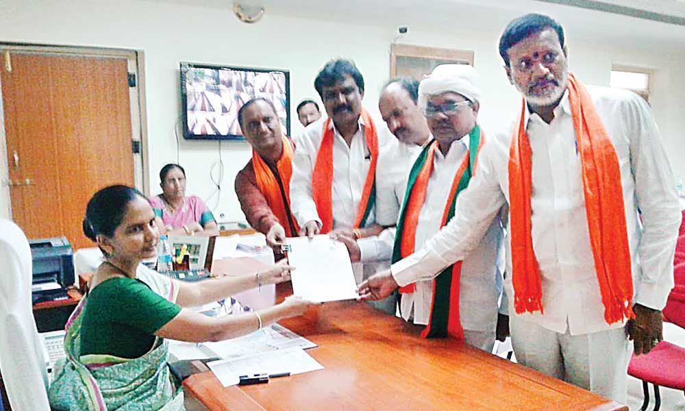 Three candidates file nominations for Adilabad LS seat