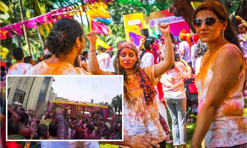 Nizams kin organize inter-faith Holi celebrations
