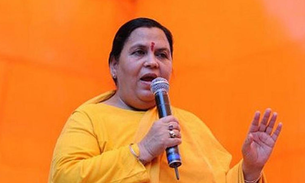 Uma Bharti appointed as BJPs vice-president after opting out of polls