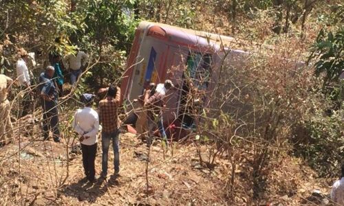 Four killed, many hurt as bus falls into gorge