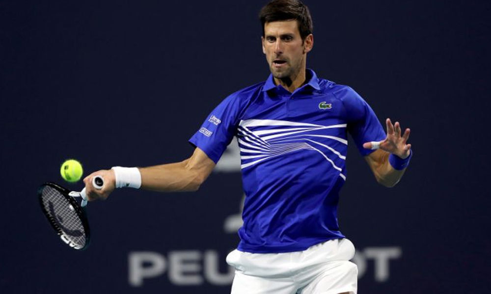 Miami Open: Djokovic overcomes gritty Delbonis to win 7-5, 4-6, 6-1