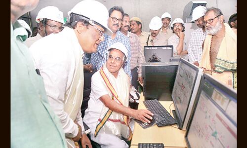 BTPS first unit boiler lighted up