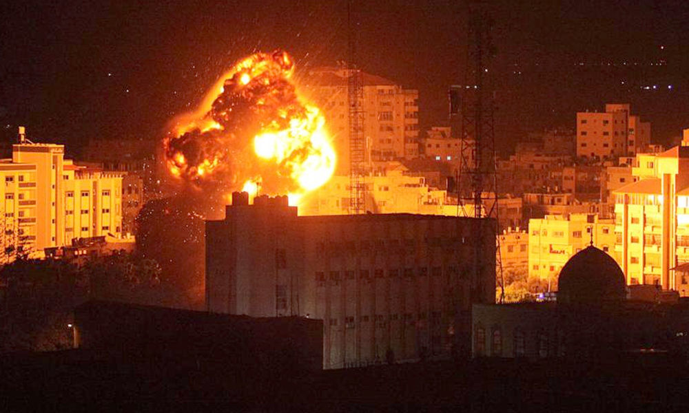 Israeli air strikes hit sites across Gaza Strip, ceasefire reached