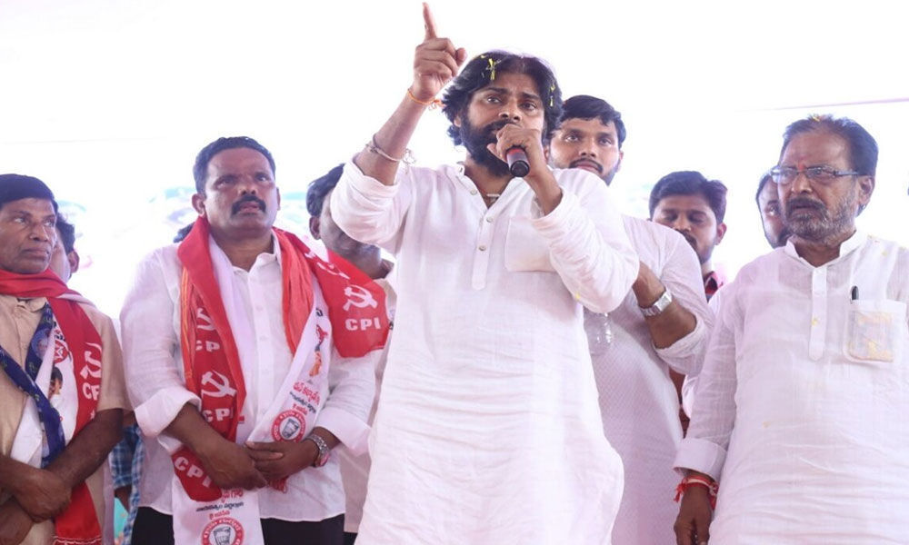 Pawan takes potshots at both Naidu, Jagan