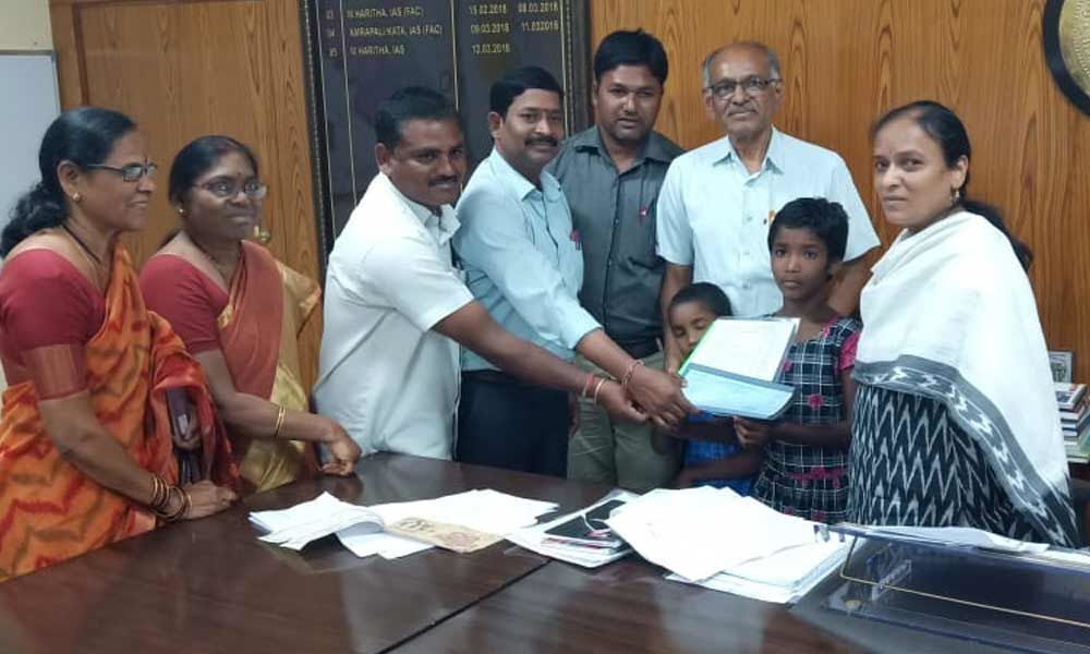 Warangal Rural District Collector M Haritha  to the rescue of children