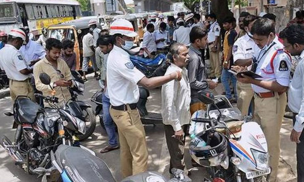 Nearly 10k traffic violation cases booked in four days