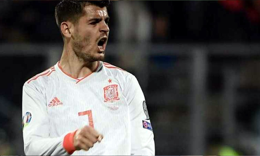 Euro qualifiers: Alvaro Morata double gives Spain victory over Malta