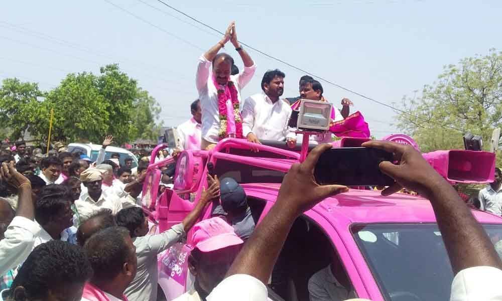 Chevella TRS Lok Sabha nominee takes out bike rally