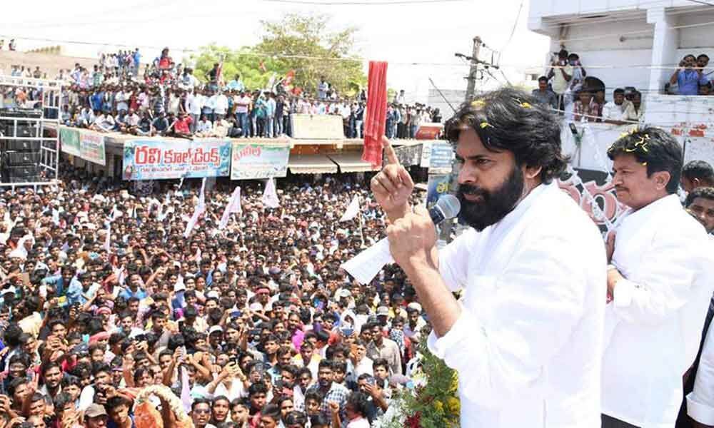 Only Jana Sena can stand up to Jagans goons, says Pawan