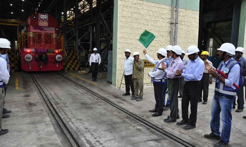 New WDG3A locomotive inaugurated at NTPC-Ramagundam