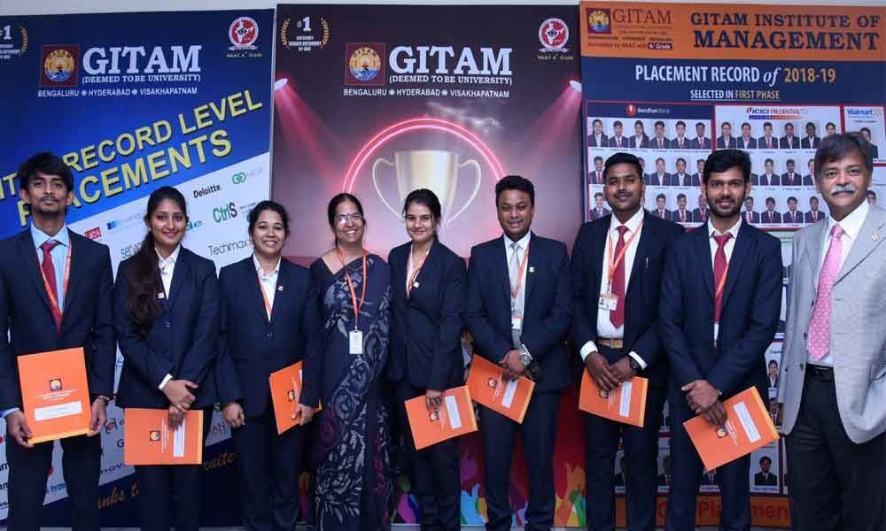 150 Gitam Mba students receive placement offers