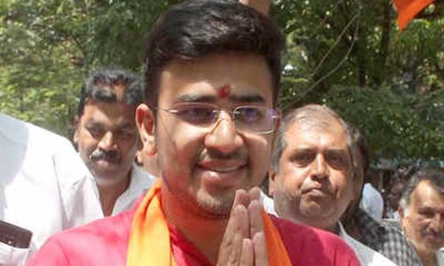 Tejasvi forced to delete his old tweet on women getting 33% of the LS seats