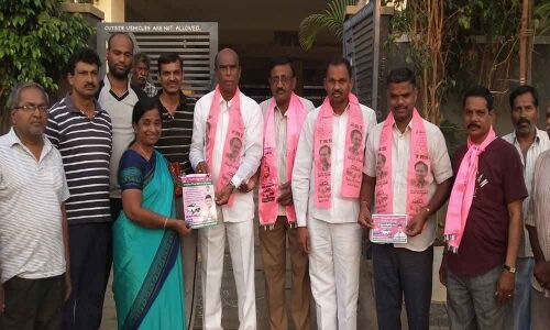 Corporator Koppula Vittal Reddy takes part in campaign
