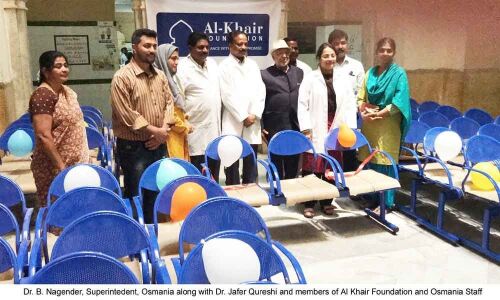 Al Khair foundation gesture to Osmania General Hospital