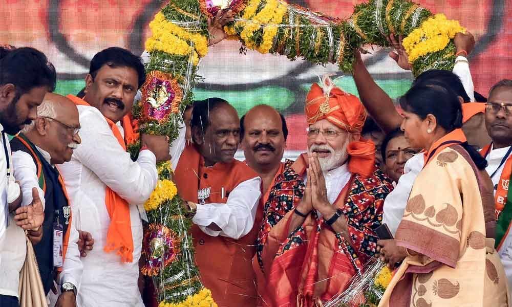 Modi calls KCR face of appeasement politics