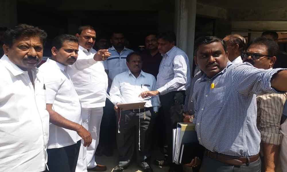 MLA inspects widening of drainage line works