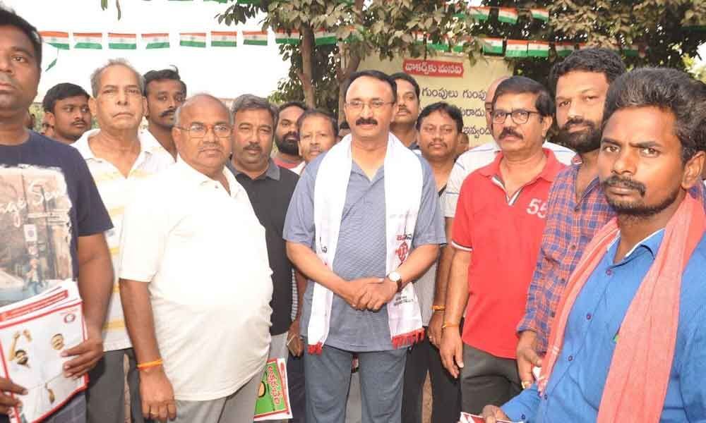 JSP candidate conducts poll campaign