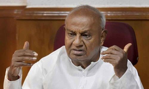 Deve Gowda files nomination papers from Tumakuru Lok Sabha seat