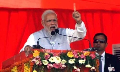 Vote for New Bharat, says Modi in Telangana; enlists NDAs achievements