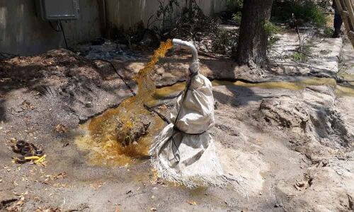 GHMC borewell supplies polluted water