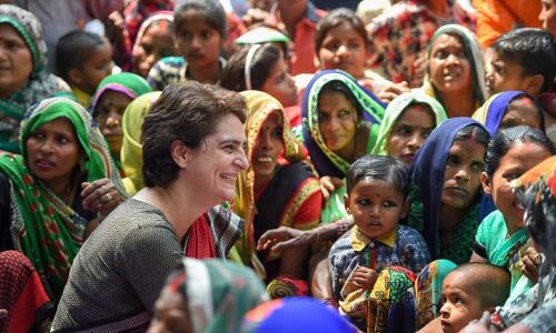 Modi meets & greets rich only: Priyanka