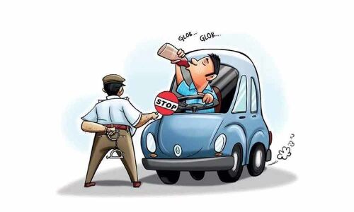1,498 drunken drivers caught in March