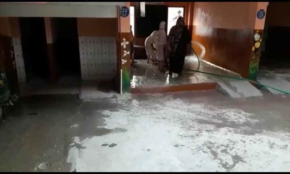 Children forced to clean classroom floor?
