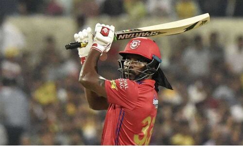 Gayle becomes first player in IPL to hit 300 plus sixes